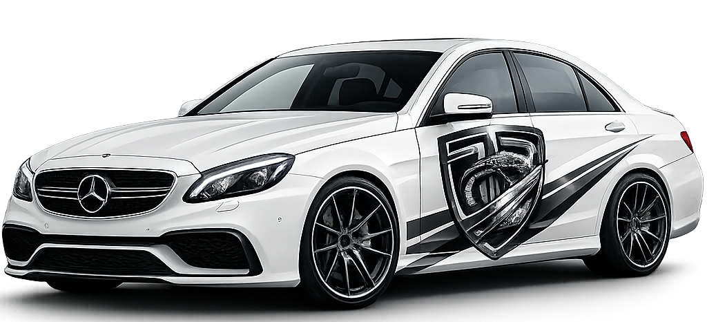 Sedan car for secure child transport